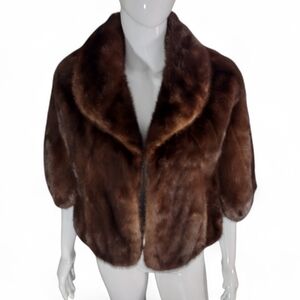 Vintage Brown Mink Stole 🔥